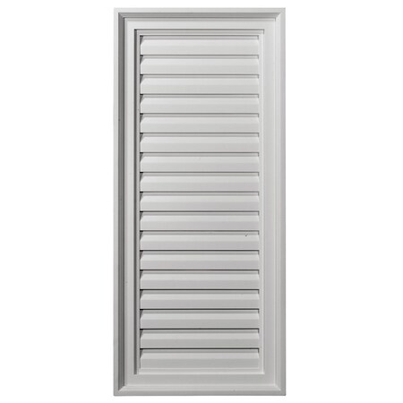 Ekena Millwork Vertical Urethane Gable Vent Louver, Functional, 16"W x 26"H GVVE16X26F